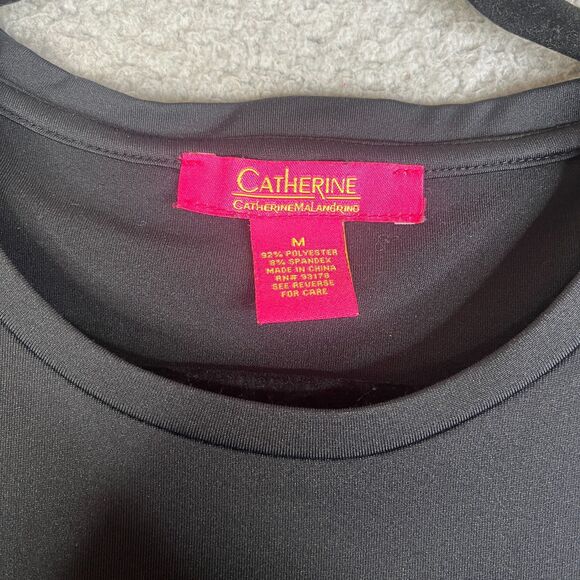 Catherine Tank Top Womens Medium Black Square Studs Pullover Wide Strap Stretch - Picture 4 of 11